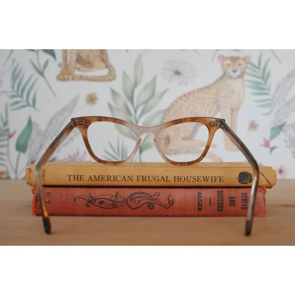 Vintage 1960s Cateye Eyeglasses Artcraft USA Rockabilly Pin Up Retro Preppy